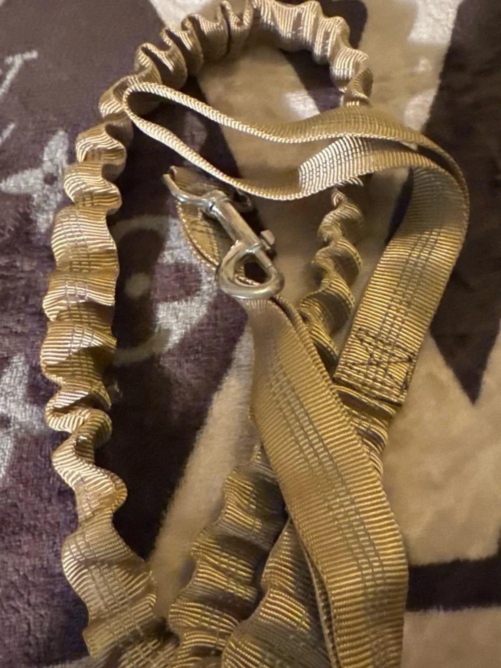 Tactical Heavy-Duty Dog Leash in Tan